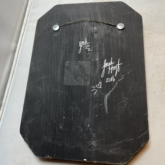 Psychedelic Art Tea Time Freaky Cat Art Panel Signed - Picture 3 of 3